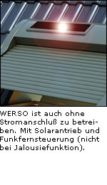 WERSO-Dachfenster-Rollladen
